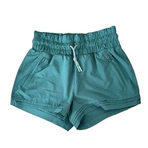 Athleta Girl Road Trippin Pullon High Waist
Drawstring Shorts Teal Size Large